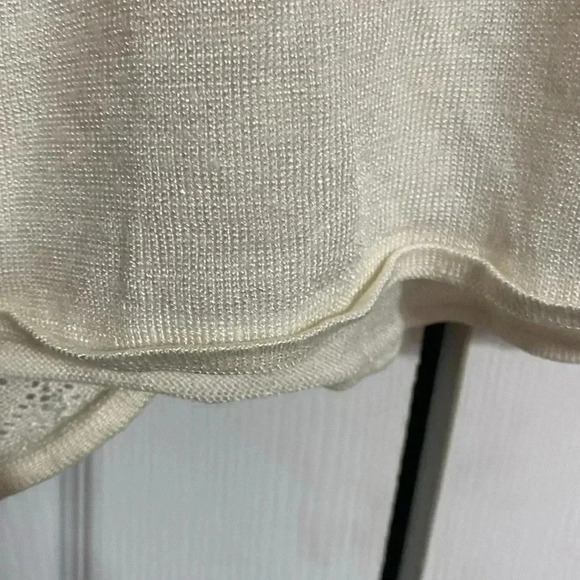 Sigrid Olsen cream knit sweater top shirt - Picture 11 of 14